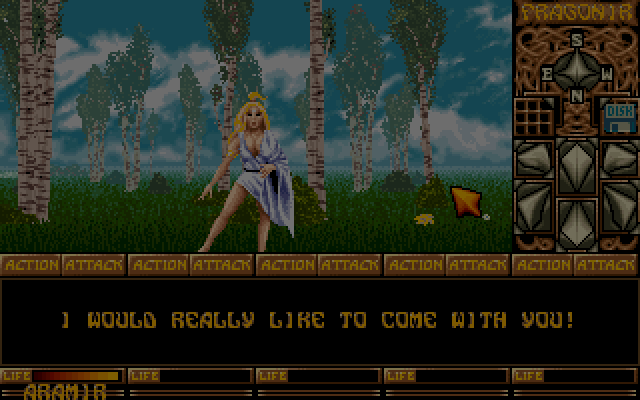 Ishar - Legend of the Fortress [Falcon030] atari screenshot
